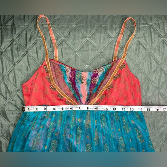 FREE PEOPLE "Gilded Caravan" Tiered Maxi Dress, Size 4, EUC - Picture 14 of 16